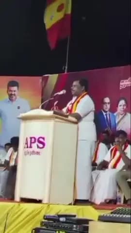 தென்காசி மாவட்டம் கள்ளம்புளியில் தவெக சார்பில் கொள்கை விளக்க பொதுக்கூட்டம் நடந்தது