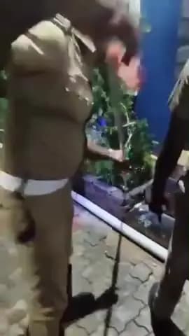 கடையநல்லூரில் கொடிய விஷம் கொண்ட கண்ணாடி விரியன் பாம்பை தீயணைப்பு வீரர்கள் உயிருடன் பிடித்தனர்