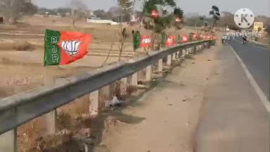 পুরুলিয়া ২: BJP-র পরিবর্তনের রথযাত্রাকে সামনে রেখে চূড়ান্ত প্রস্তুতি চলছে বরাকর রোডের চার সড়ক মোড় এলাকায়