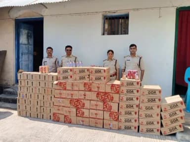 अलीराजपुर: आबकारी विभाग ने जोबट के उदयगढ़-खंडाला रोड पर नाले से 156 पेटी अवैध शराब की जब्त