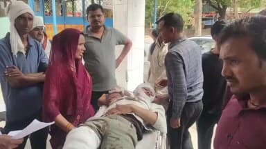 हमीरपुर: सुमेरपुर कस्बे में ड्यूटी करके बाहर निकले फैक्ट्री कर्मी को ट्रक ने मारी टक्कर, घायल