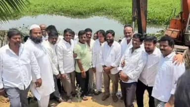 పటాన్చెరు: తిమ్మక్క చెరువులో గుర్రపు డెక్క తొలగింపు చర్యలు చేపట్టిన మెదక్ పార్లమెంట్ కాంగ్రెస్ ఇంచార్జ్ నీలం మధు ముదిరాజ్