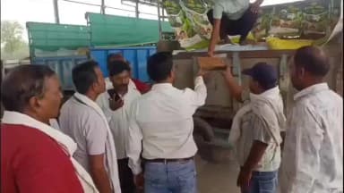 नेपानगर: रेणुका अनाज मंडी में समर्थन मूल्य पर चने की खरीदी शुरू, डीएम ने किया निरीक्षण और किसानों से चर्चा