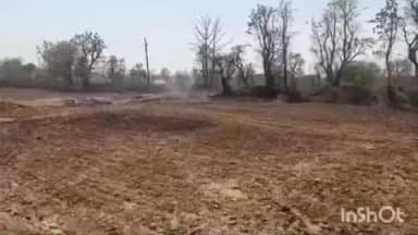 ब्यौहारी: खेत में आग लगने से पैरा और पाइप जलकर राख, आरोपी के खिलाफ मामला दर्ज