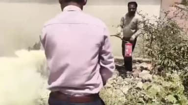 बासोदा: नरवाई की आग से कोर्ट में कामकाज ठप, बिजली लाइन खराब