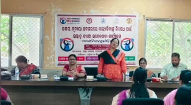 ରାୟଗଡା: ସ୍ଥାନୀୟ ମିଶନ ଶକ୍ତି ସଭାଗୃହ ପରିସରରେ ବାଲ୍ୟ ବିବାହ ନିଷେଧ ପାଇଁ ସଚେତନତା କାର୍ଯ୍ୟକ୍ରମ ଅନୁଷ୍ଠିତ