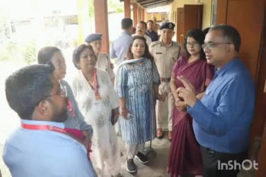 মৰিগাঁও: মুখ্য নিৰ্বাচনী বিষয়া অনুৰাগ গোৱেলৰ জিলাৰ ভোটগণনা কেন্দ্ৰ আৰু ষ্ট্ৰং ৰুম পৰিদৰ্শন