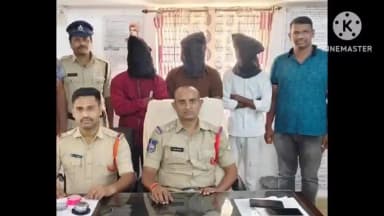 మంచిర్యాల: బ్యాటరీల దొంగతనానికి పాల్పడిన ముగ్గురు నిందితుల అరెస్ట్