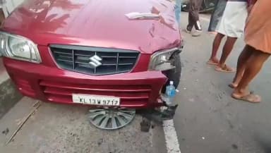 കണ്ണൂർ: കാടാച്ചിറയിൽ കാറുകൾ കൂട്ടിയിടിച്ച് അപകടം, 2 പേർക്ക് പരിക്ക്