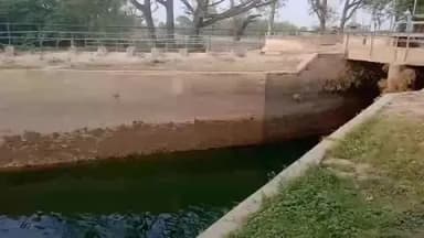भाखड़ा नहर की दीवार क्षतिग्रस्त हालत खस्ता
