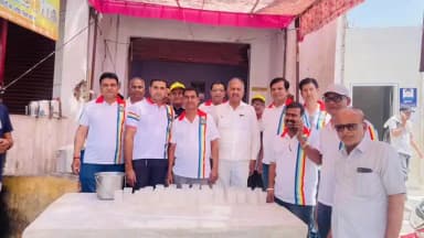 निम्बाहेड़ा: निम्बाहेड़ा में निःशुल्क छाछ वितरण सेवा बनी राहत का सहारा, पर्यावरण संरक्षण का भी दिया प्रेरक संदेश