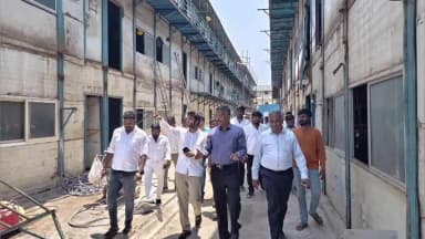 மதுரவாயல்: மெட்ரோ பணிகளுக்காக அமைக்கப்பட்ட கட்டிடம் இடிந்து விழுந்து விபத்து - எம்எல்ஏ நேரில் ஆய்வு