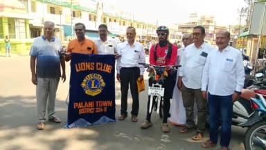 பழனி: போதைப் பொருளுக்கு எதிராக விழிப்புணர்வு ஏற்படுத்தும் வகையில் சைக்கிளில் ஒரு சக்கரத்தில் கேரளா முதல் நேபாளம் வரை 4,000 கிலோமீட்டர்ஸ் செல்லும் இளைஞர்