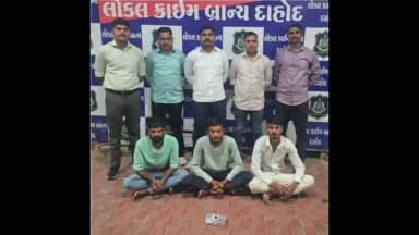 દાહોદ: દાહોદ LCB પોલીસે માતવા ગામેથી 16 ગુન્હામાં ફરાર 3 આરોપીઓને ઝડપી પાડયા