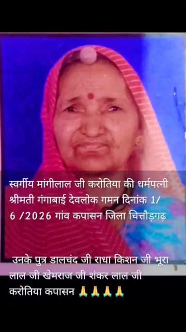 रेगर मोहल्ला कपासन वार्ड नंबर 2