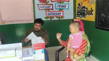 इगलास: आज इगलास CHC द्वारा ग्राम भौरा गौरवा में राष्ट्रीय क्षय उन्मूलन कार्यक्रम के तहत स्वास्थ्य शिविर लगाया गया