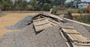 सूरजपुर: सतपदा में निर्मला घाट निर्माण पर उठे सवाल, घटिया सामग्री के उपयोग का आरोप