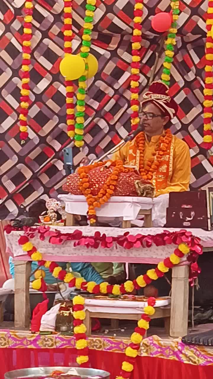 श्री ब्यास जी के मुखारविंदू से श्री मद्भागवत महापुराण की कथा👏😍 ग्राम कारेरामपुर श्री महाकाली जी के मंदिर पर 👏😍