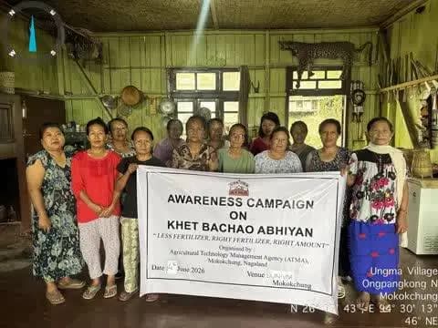 Nagaland #KhetBachaoAbhiyan taught farmers about balanced fertilizer use & the importance of natural farming. #ATMA