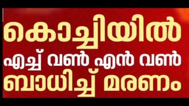 കണയന്നൂർ: കൊച്ചിയിൽ എച്ച് വൺ എൻ വൺ ബാധിച്ച് മരണം