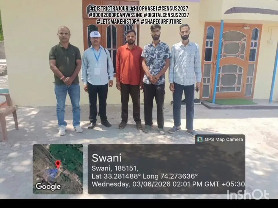 #DistrictRajouri #HLOPhase1 #Census2027 #WorkinProgress #Door2DoorCanvassing #Enumerators #Supervisiorsworkinginhighspirits #letsmakethisactivityasucess #CountMeIn #DigitalCensus #DigitalCensus2027 #Proud2BCounted #Letsmakehistory #RepresentationMatters #YourVoiceYourCommunity https://t.co/KC2san1vnF