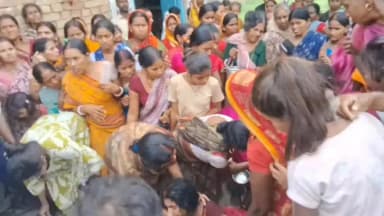 रामगढ़ चौक: कोली गांव शव पहुँचते ही मचा हाहाकार,राजस्थान स्थित एक फैट्री में मजदूरी के दौरान हुआ हादसा