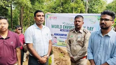 ধর্মনগর: বৃক্ষ রোপনের সচেতনতার বার্তা ছড়িয়ে গোটা রাজ্যের সাথে কাঞ্চনপুরেও উদযাপন করা হয় বিশ্ব পরিবেশ দিবস