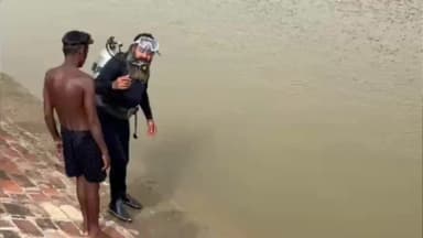 खाजूवाला: आईजीएनपी नहर में पांचवे दिन भी युवक का पता नहीं चला, पंजाब से पहुंचे गोताखोर