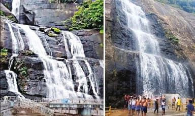 தென்காசி: குற்றாலத்தில் அருவியில் வெள்ளம்! பணிகள் நிறுத்தம் - சுற்றுலா தடை நீட்டிப்பு