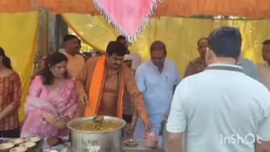 नवाबगंज: मसौली थाना परिसर में विशाल भंडारे का आयोजन, हजारों श्रद्धालुओं ने प्रसाद ग्रहण किया