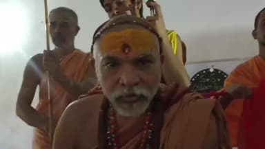 करहल: करहल पहुंचे अवि मुक्तेश्वरानंद शंकराचार्य ने हरिद्वार में मिले आमंत्रण को लेकर दिया बयान