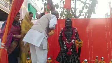 गुलाना: अकोदिया में छत्रपति शिवाजी चौराहे पर शिवाजी महाराज की प्रतिमा का भव्य अनावरण, जयघोषों से गूंजा परिसर;