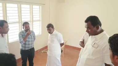 கோவில்பட்டி: புது ரோடு பகுதியில் உள்ள சட்டமன்ற உறுப்பினர் அலுவலகம் சீர் செய்யும் பணி எம்எல்ஏ நேரில் ஆய்வு