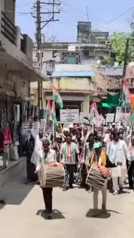 વિજયનગર: વિજયનગરમાં જન આક્રોશ રેલી યોજાઈ:મોંઘવારી, બેરોજગારી, NEET પેપર લીક મુદ્દે વિરોધ