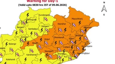 ବାରିପଦା ସଦର: ଜିଲ୍ଲାରେ ଆସନ୍ତା ୧୧ ତାରିଖ ଯାଏଁ ବର୍ଷା ପବନ ସହ ବଜ୍ରପାତ ହେବା ନେଇ ଆଞ୍ଚଳିକ ପାଣିପାଗ ବିଭାଗ ପକ୍ଷରୁ ଅରେଞ୍ଜ ୱାର୍ଣିଂ ଜାରୀ