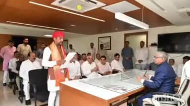 આહવા: ગુજરાત રાજ્ય સભા ચૂંટણી અંતર્ગત ભારતીય જનતા પાર્ટીના ઉમેદવારો ના નામાંકન પ્રસંગે ડાંગના ધારાસભ્ય વિજય પટેલ ઉપસ્થિત રહ્યા