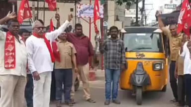 పుంగనూరు: పెంచిన గ్యాస్, డీజిల్, పెట్రోల్ ధరలు వెంటనే తగ్గించాలి: సిపిఐ నాయకుల డిమాండ్
