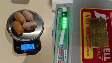 ದೇವನಹಳ್ಳಿ: ದೇವನಹಳ್ಳಿ ಏರ್ಪೋರ್ಟ್ನಲ್ಲಿ 1.37 ಕೋಟಿ ಮೌಲ್ಯದ ಬಂಗಾರ ವಶಕ್ಕೆ