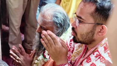 তারকেশ্বর: তারকেশ্বরে বাবা তারকনাথের চরণে মোদীর মঙ্গল কামনায় প্রার্থনা, ২০ জুনের সভার আহ্বান সন্তু পানের