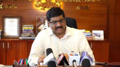 ಮಡಿಕೇರಿ: ಕೊಡಗಿನಲ್ಲಿ ಸರ್ಕಾರಿ ಅಧಿಕಾರಿಗಳು ಸಮಯ ಪಾಲನೆ ಮಾಡ್ತಿದ್ದಾರೆ : ನಗರದಲ್ಲಿ ಜಿಲ್ಲಾಧಿಕಾರಿ ಸೋಮಶೇಖರ್
