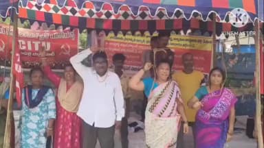 అనకాపల్లి: జీవీఎంసీ ఖాళీ పోస్టులు భర్తీ చేయాలి: ఎనిమిదో రోజుకు చేరుకున్న కార్మికుల నిరసన