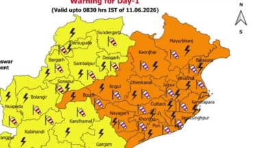 ବାରିପଦା ସଦର: ଜିଲ୍ଲାରେ ଆସନ୍ତା ୧୨ ଯାଏଁ ପ୍ରବଳ ବର୍ଷା ପବନ ସହ ବଜ୍ରପାତ ହେବା ନେଇ ଆଞ୍ଚଳିକ ପାଣିପାଗ ବିଭାଗ ପକ୍ଷରୁ ଅରେଞ୍ଜ ୱାର୍ଣିଂ ଜାରୀ