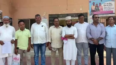 जयनगर: मदरसा जामिया फातमा लिलबनात रघुनियाडीह जमीन विवाद मामले में कमेटी के लोगों ने की सीओ मुलकात