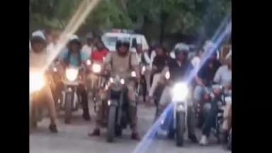 नेपानगर: निंबोला पुलिस एवं ग्राम रक्षा समिति सदस्यों द्वारा की गई संयुक्त बाइक पेट्रोलिंग