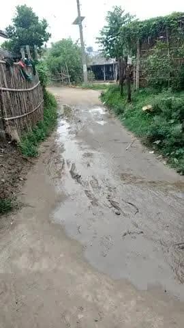 गंदा पाली नली का रोड पे बहाते हे