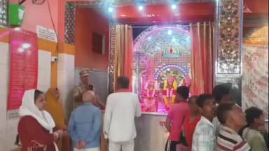 बिसवां: बिसवां के प्राचीन बड़े हनुमान मंदिर की मूर्ति गिरने से मचा हड़कंप, पुलिस जांच में जुटी