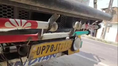 हमीरपुर: हमीरपुर में मौरम लदे ओवरलोड डंफर ने एआरटीओ के वाहन को मारी टक्कर