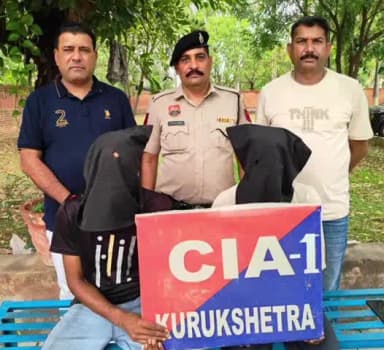 थानेसर: ईश्वरगढ़ कुरुक्षेत्र किसान के बाड़े से 22 कट्टे गेहूं के चोरी करने के दो आरोपियों को पुलिस ने पकड़ा