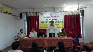 ଝାରସୁଗୁଡା: ଝାରସୁଗୁଡ଼ା ଜିଲ୍ଲା ଆଇନ ସେବା ପ୍ରାଧିକରଣ ପକ୍ଷରୁ ବିଶ୍ୱ ଶିଶୁ ଶ୍ରମିକ ବିରୋଧୀ ଦିବସ ପ୍ରାଧିକରଣର ସମ୍ମିଳନୀ କକ୍ଷ ଠାରେ ପାଳିତ