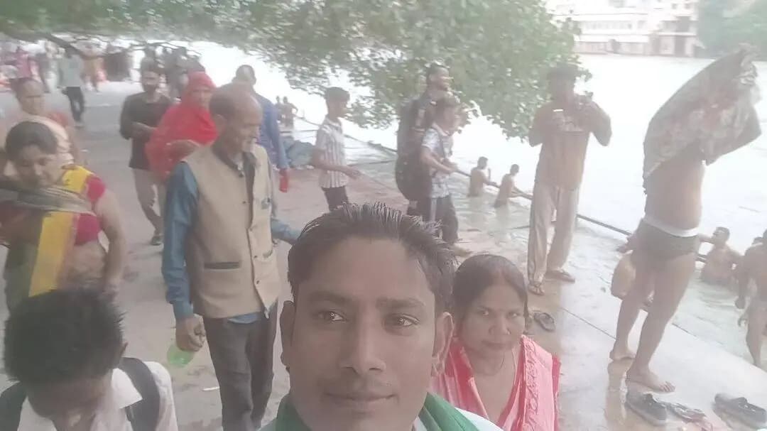 हरिद्वार की पावन धरती पर गंगा स्नान के#####